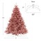 Casafield Spruce Artificial Holiday Christmas Tree with Sturdy Metal Stand